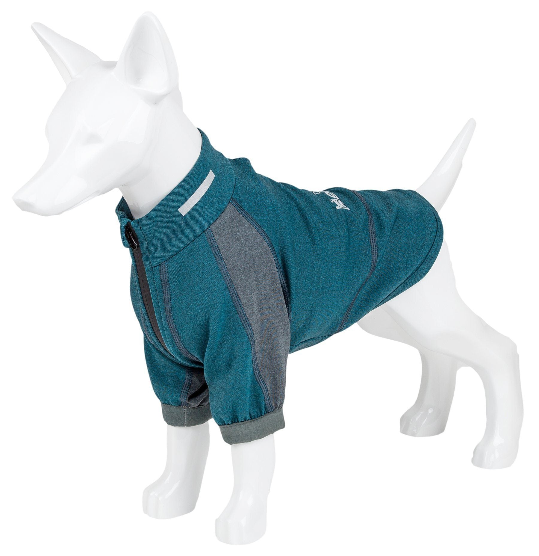 Dog Helios ® 'Eboneflow' Mediumweight 4-Way-Stretch Flexible And Breathable Performance Dog Yoga T-Shirt