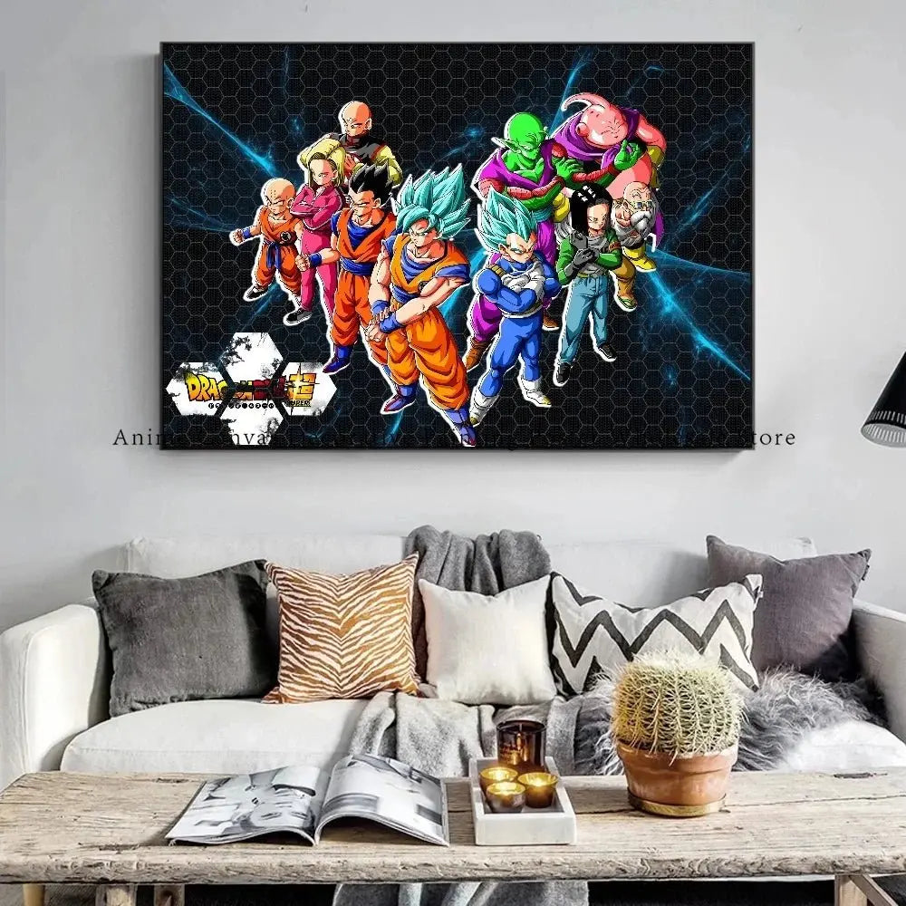 Dragon Ball Goku Poster Canvas Painting - Fashionable Home Room Decor