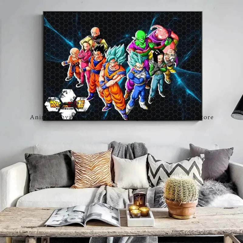 Dragon Ball Goku Poster Canvas Painting - Fashionable Home Room Decor