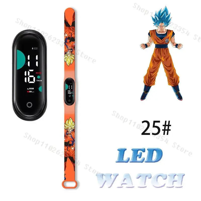 Dragon Ball Z Watch - Kids Sports LED Touchscreen Watch with Kakarotto Design