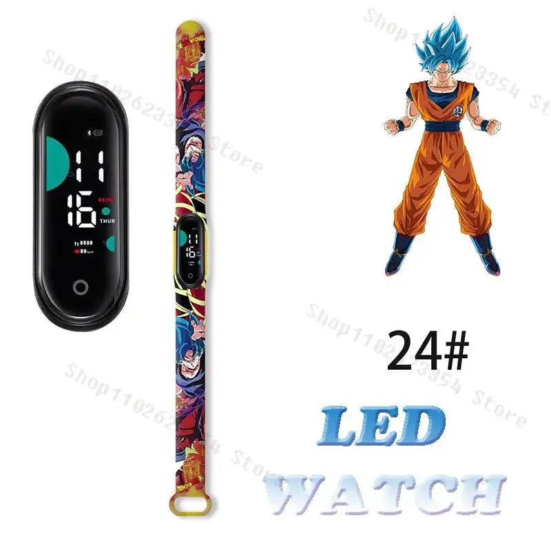 Dragon Ball Z Watch - Kids Sports LED Touchscreen Watch with Kakarotto Design