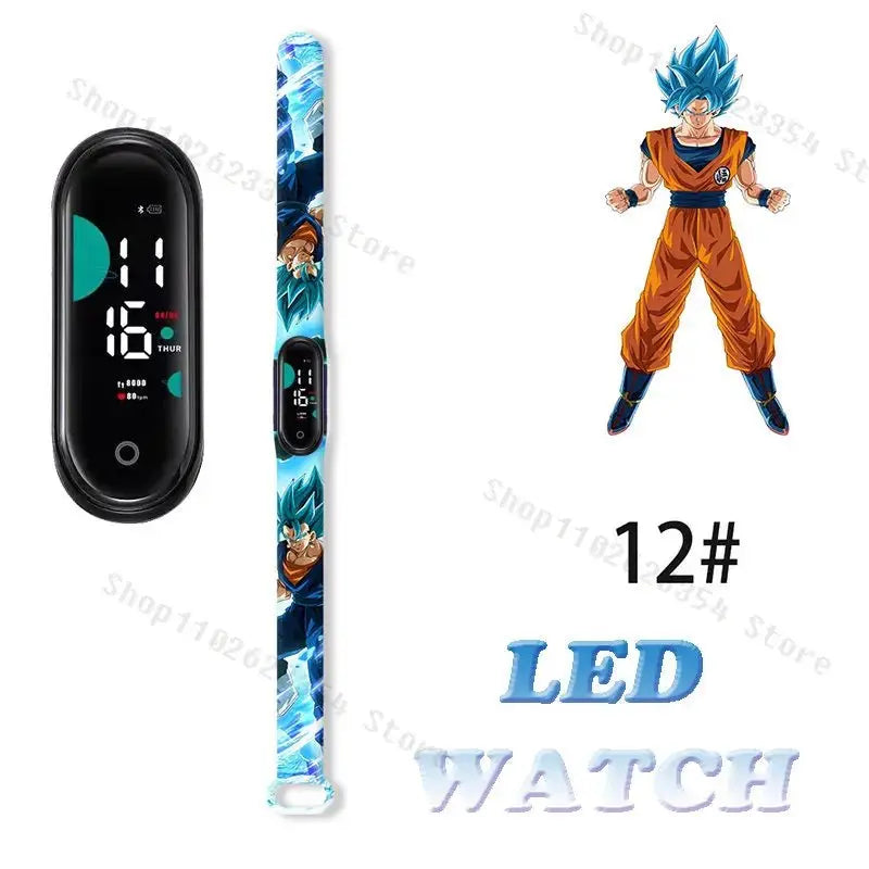 Dragon Ball Z Watch - Kids Sports LED Touchscreen Watch with Kakarotto Design