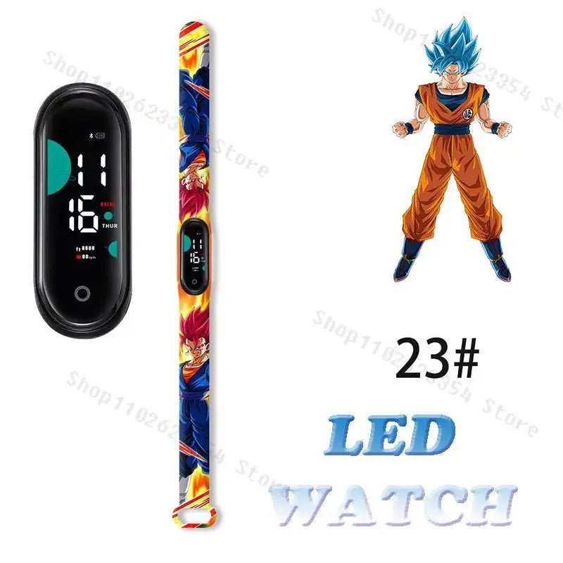 Dragon Ball Z Watch - Kids Sports LED Touchscreen Watch with Kakarotto Design