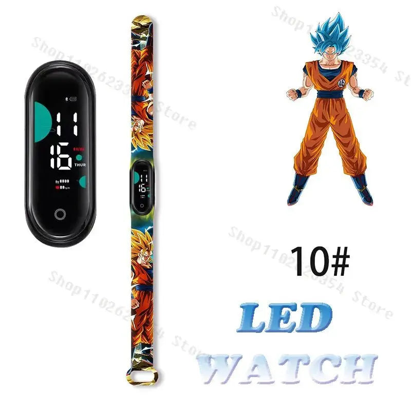 Dragon Ball Z Watch - Kids Sports LED Touchscreen Watch with Kakarotto Design