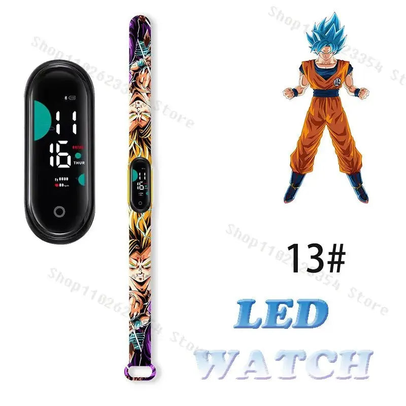 Dragon Ball Z Watch - Kids Sports LED Touchscreen Watch with Kakarotto Design