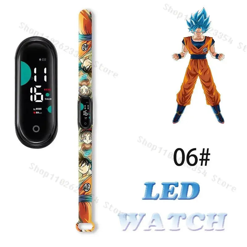 Dragon Ball Z Watch - Kids Sports LED Touchscreen Watch with Kakarotto Design