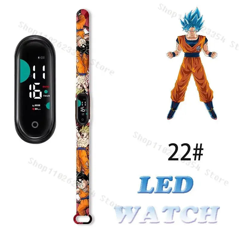 Dragon Ball Z Watch - Kids Sports LED Touchscreen Watch with Kakarotto Design