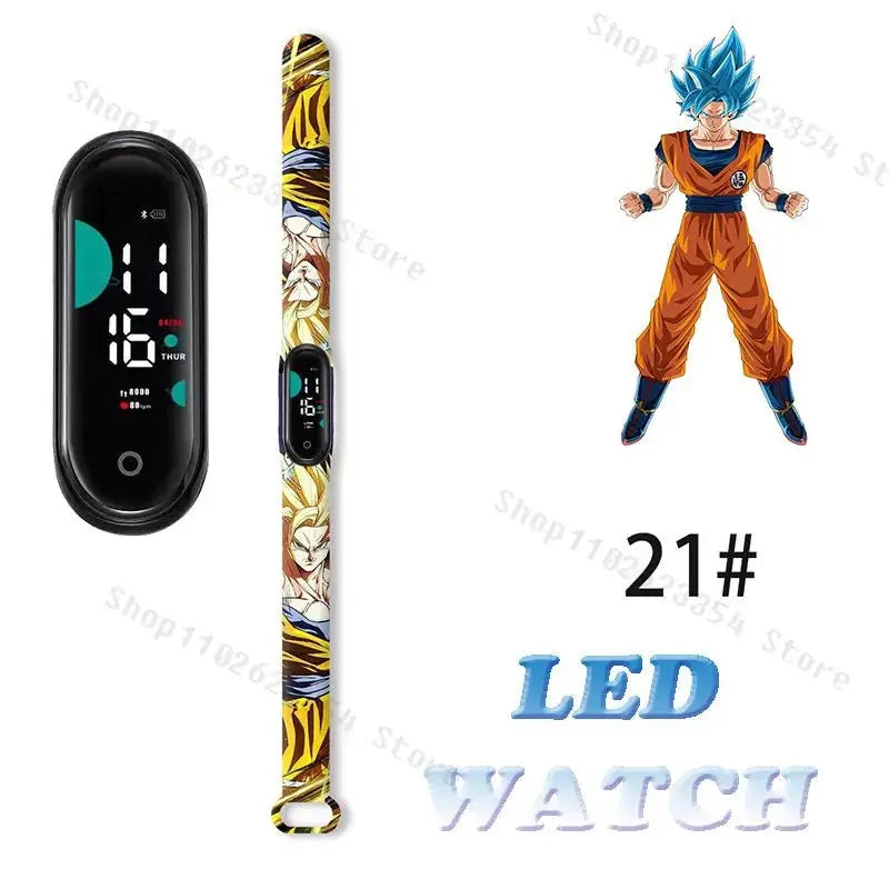 Dragon Ball Z Watch - Kids Sports LED Touchscreen Watch with Kakarotto Design