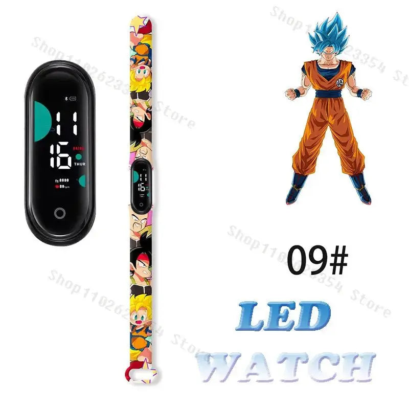 Dragon Ball Z Watch - Kids Sports LED Touchscreen Watch with Kakarotto Design