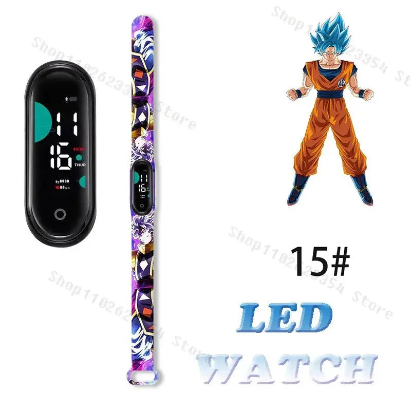 Dragon Ball Z Watch - Kids Sports LED Touchscreen Watch with Kakarotto Design