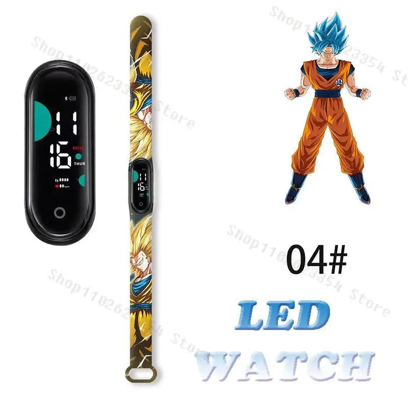 Dragon Ball Z Watch - Kids Sports LED Touchscreen Watch with Kakarotto Design