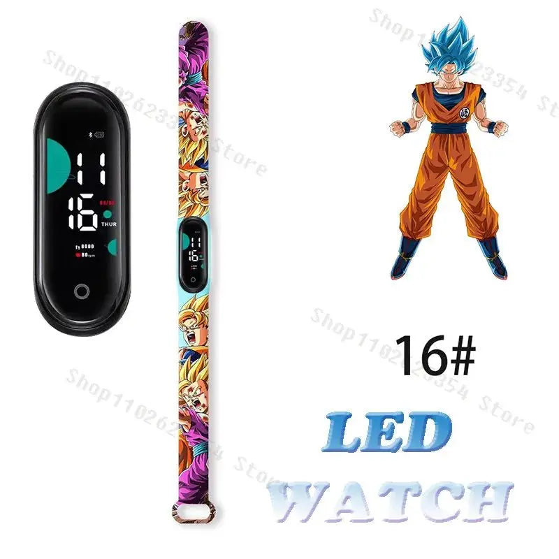 Dragon Ball Z Watch - Kids Sports LED Touchscreen Watch with Kakarotto Design