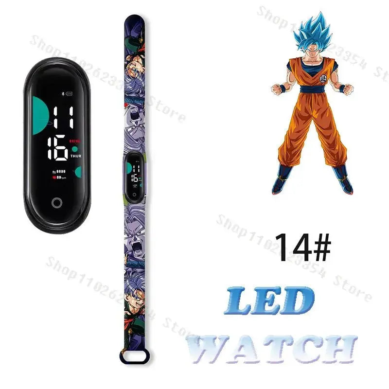 Dragon Ball Z Watch - Kids Sports LED Touchscreen Watch with Kakarotto Design