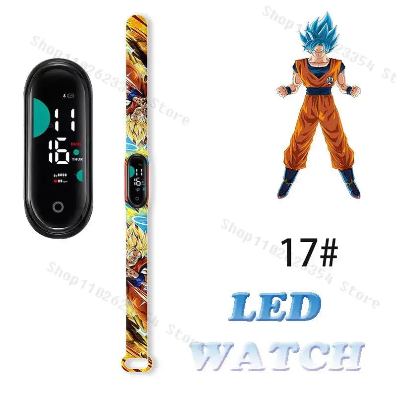 Dragon Ball Z Watch - Kids Sports LED Touchscreen Watch with Kakarotto Design
