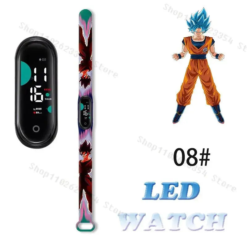 Dragon Ball Z Watch - Kids Sports LED Touchscreen Watch with Kakarotto Design