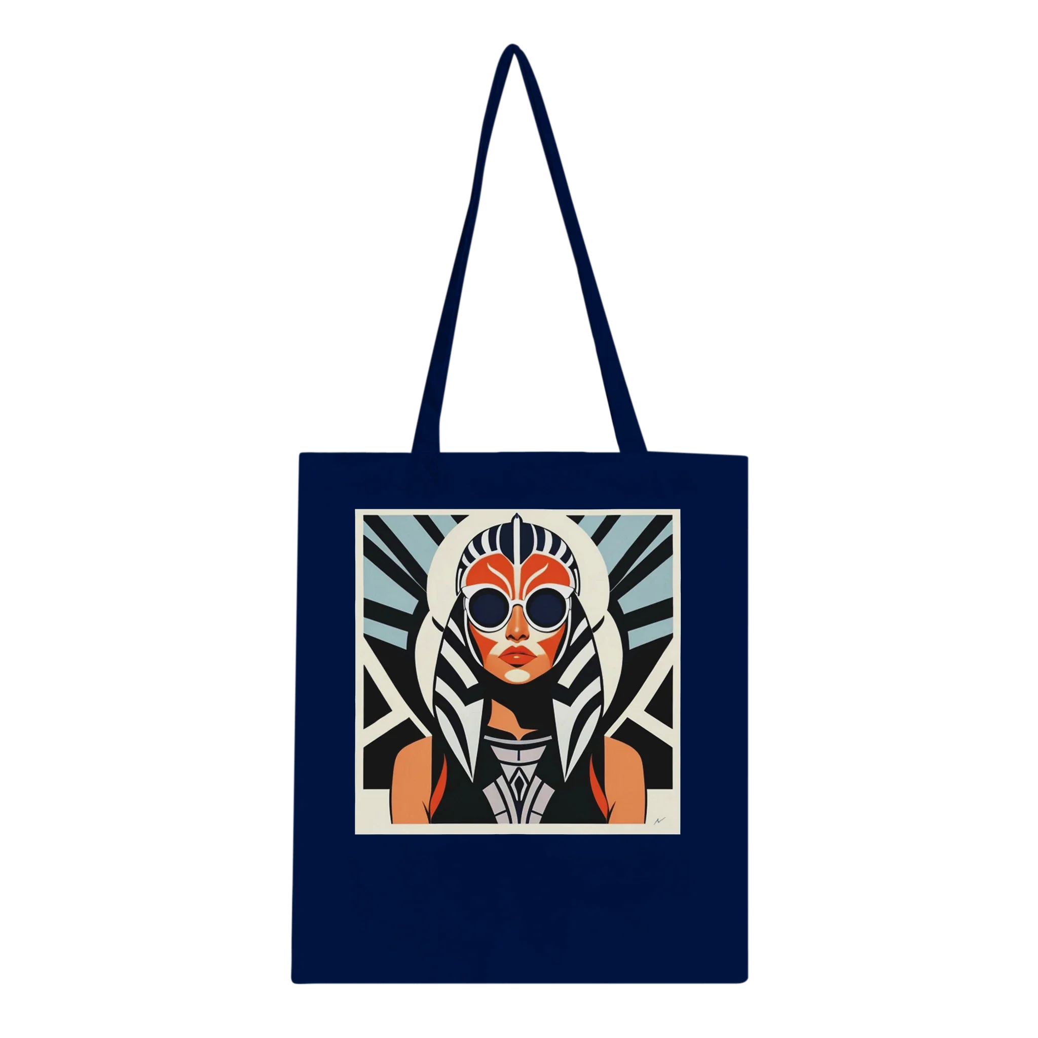 Cotton Tote Bags - Ahsoka Inspired Long Handle Eco Friendly Canvas Tote