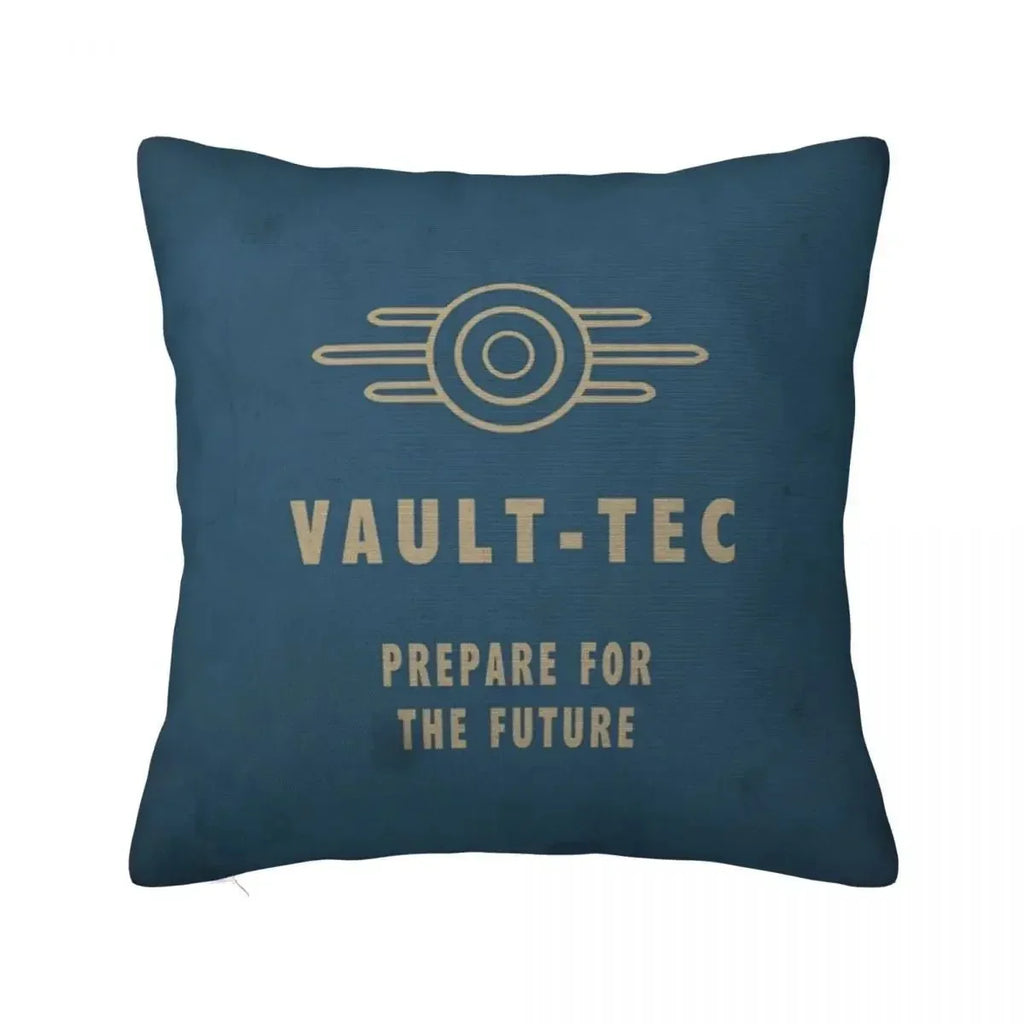 Fallout 4 Vault-Tec Logo Square Pillowcase, Decorative Cushion Cover, Polyester Throw Pillow Cover for Home Bedroom