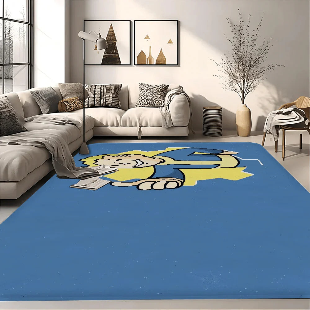 Fallout-Themed Floor Mat, Anti-Slip Bathroom Mat, Kids' Bedroom Doormat, Living Room Welcome Rug