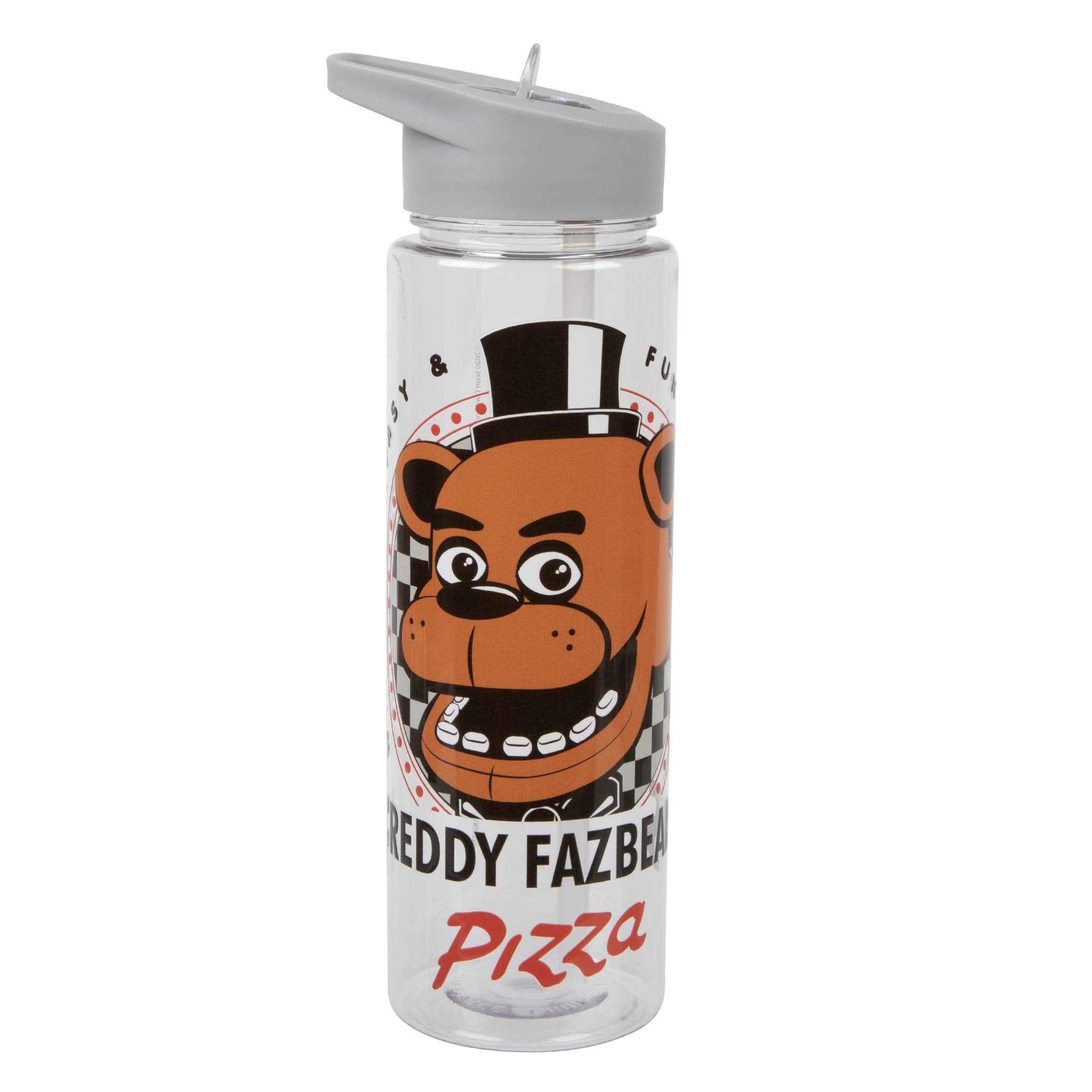 Five Nights at Freddy's Water Bottle - 24 Oz Tritan Leak Resistant with Reusable Straw