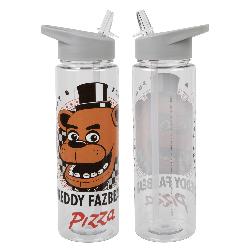 Five Nights at Freddy's Water Bottle - 24 Oz Tritan Leak Resistant with Reusable Straw