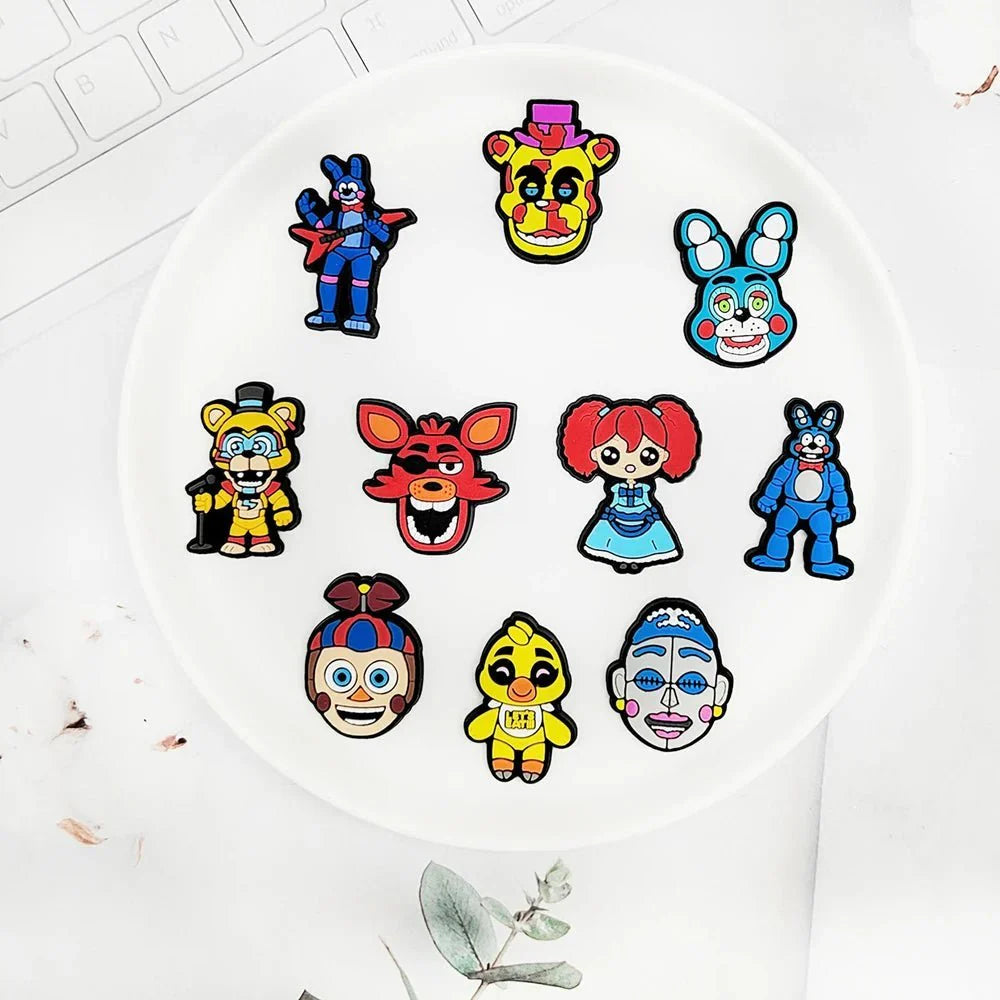 Five Nights at Freddy's Shoe Charms - Durable FNAF Crocs Charms & Stylish Decorations
