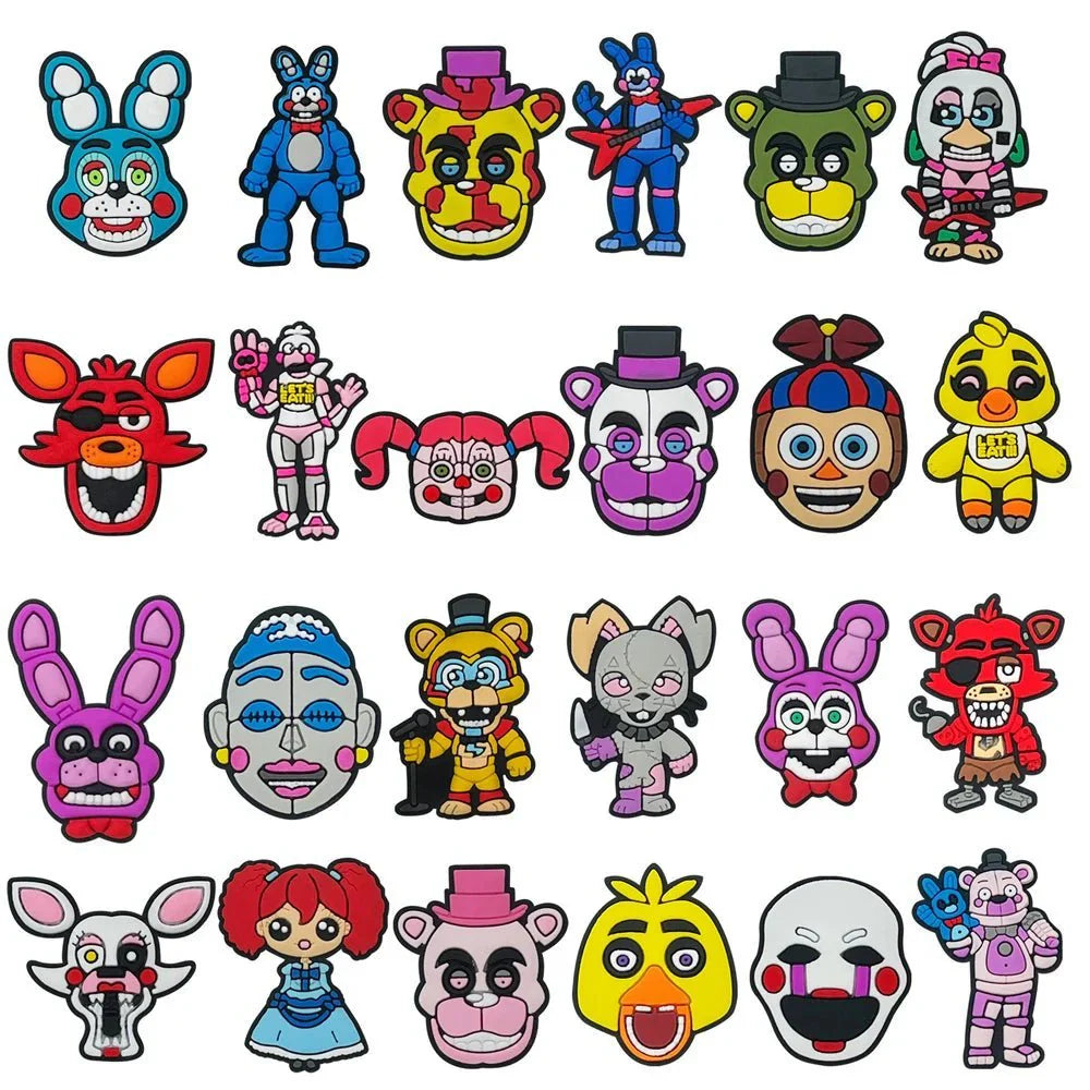 Five Nights at Freddy's Shoe Charms - Durable FNAF Crocs Charms & Stylish Decorations