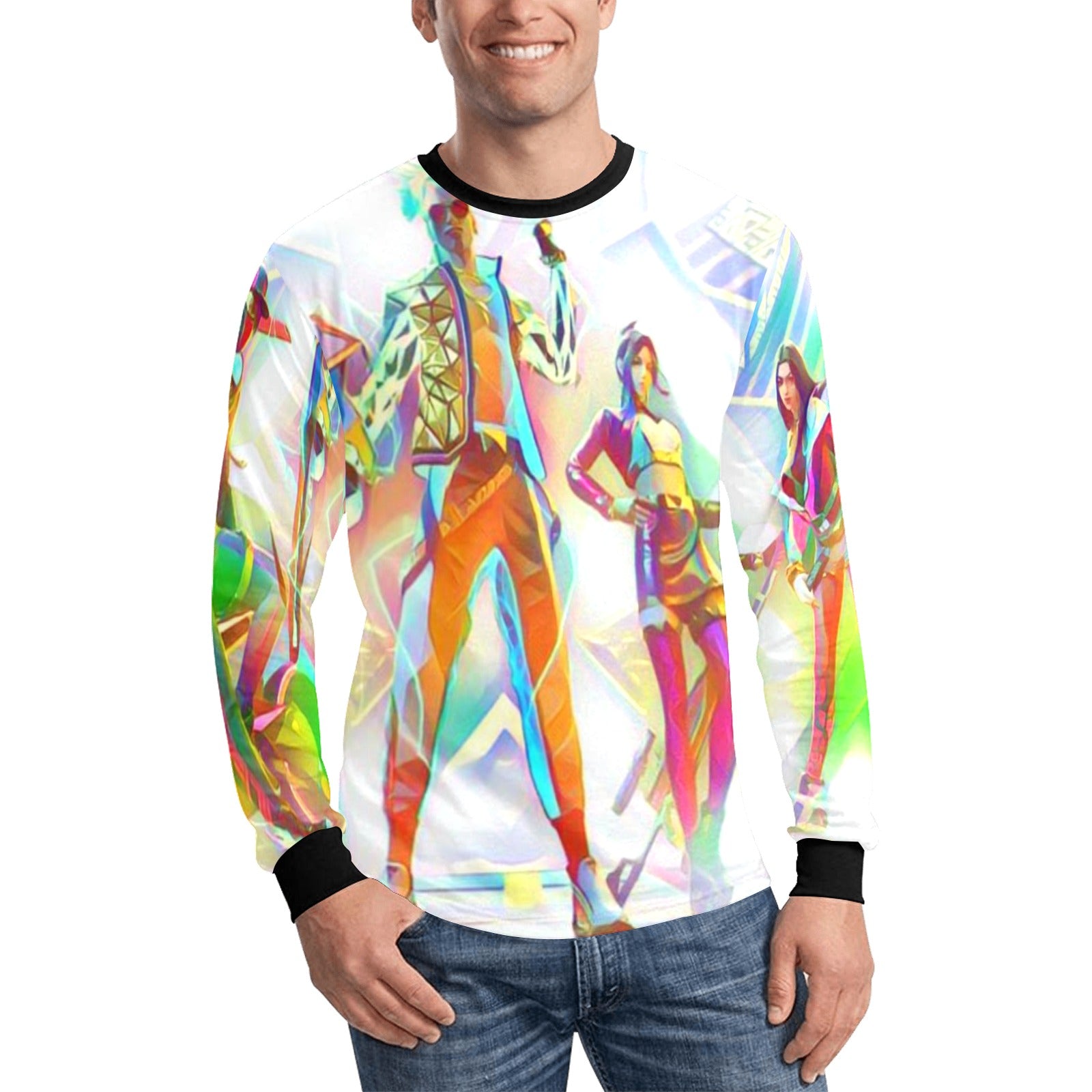 Men's Long Sleeve Shirt – Free Fire Apparel | Breathable Cotton Blend Tee