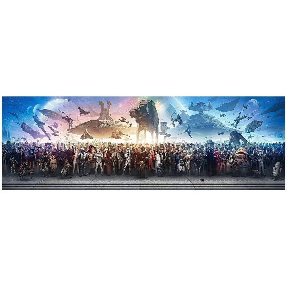 Star Wars Canvas Art – Iconic Characters Galactic Poster 40x50 cm Premium Print