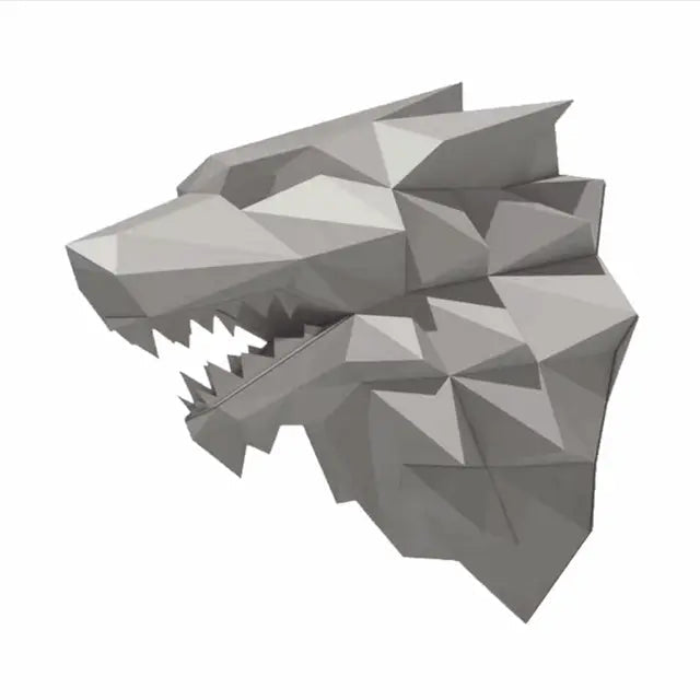 3D Dragon Puzzle - Red Dragon Head Model | Creative Paper Puzzle Gift for Adults & Kids