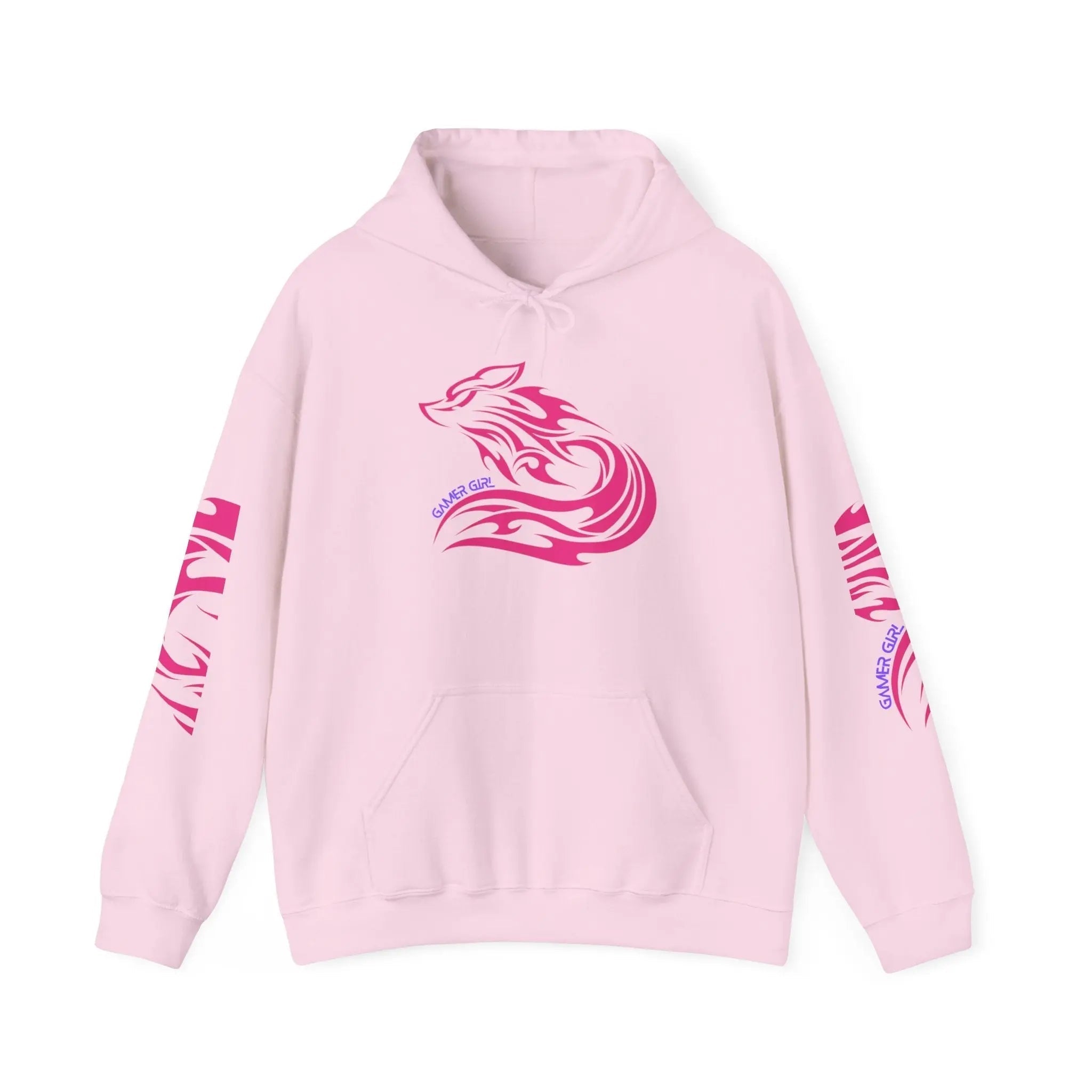 Gamer Girl Hoodie - Unisex Heavy Blend Hoodie with Printed Sleeve Sweatshirt