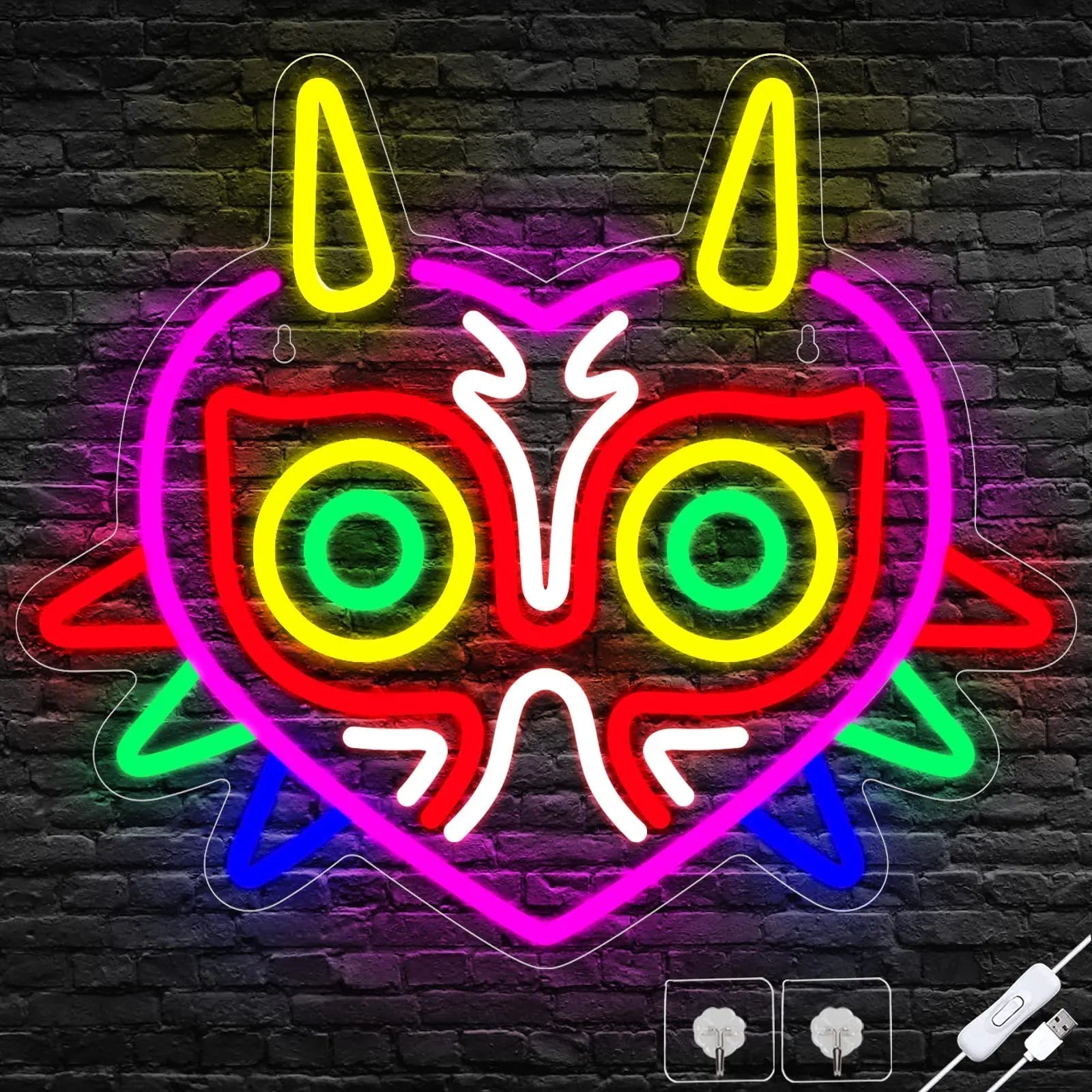 Gamer Neon Sign – USB Powered LED Gamepad Neon Light for Gaming Room Decor