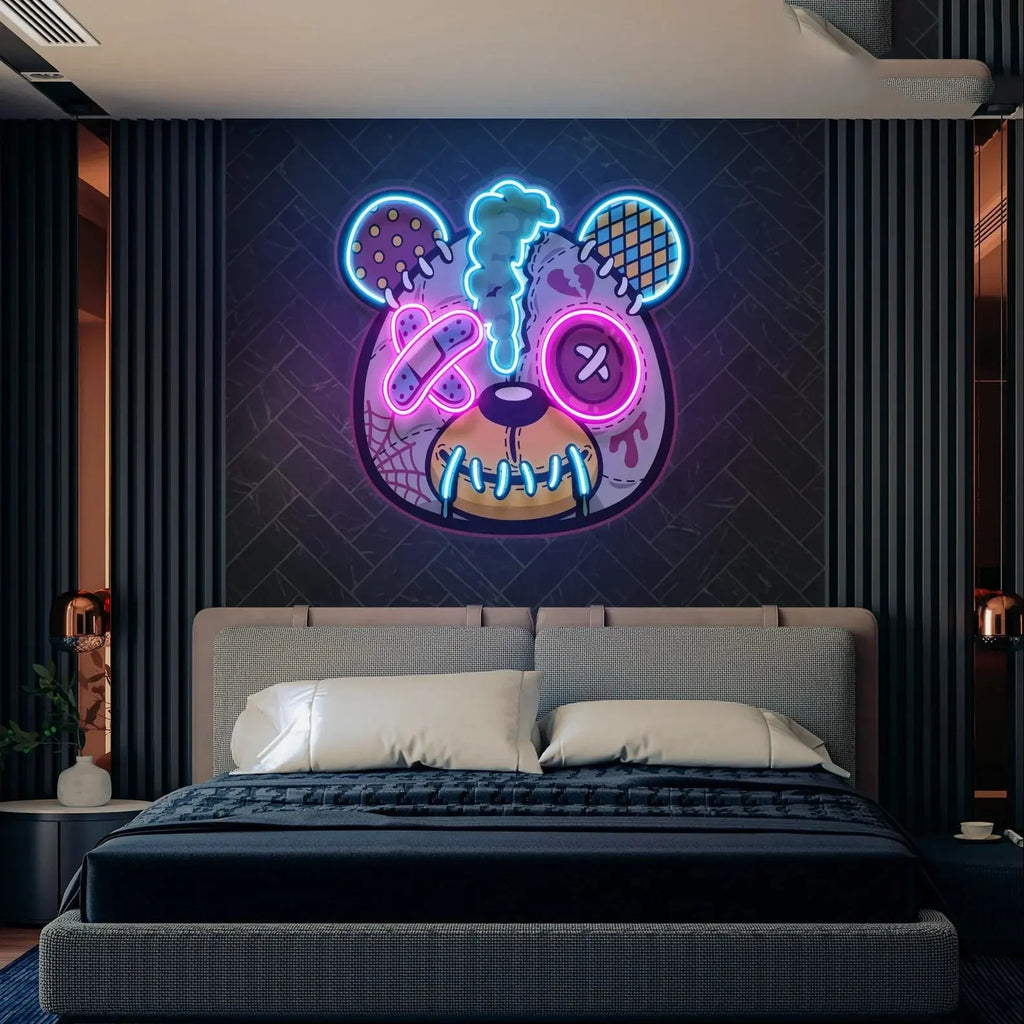 Glowing Nightmares: Five Nights at Freddy’s Neon Sign