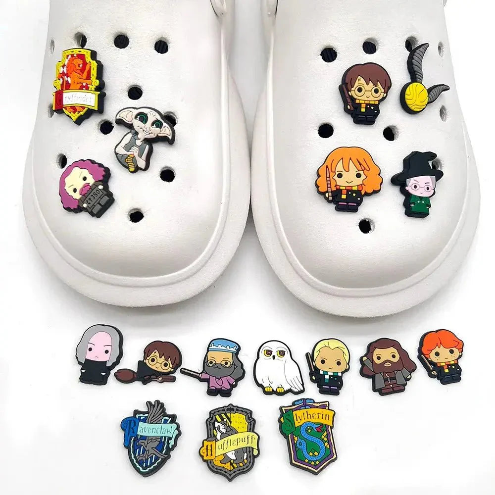 Harry Potter Shoe Charms – Durable PVC Buckles | Kids Croc Sandal Accessories