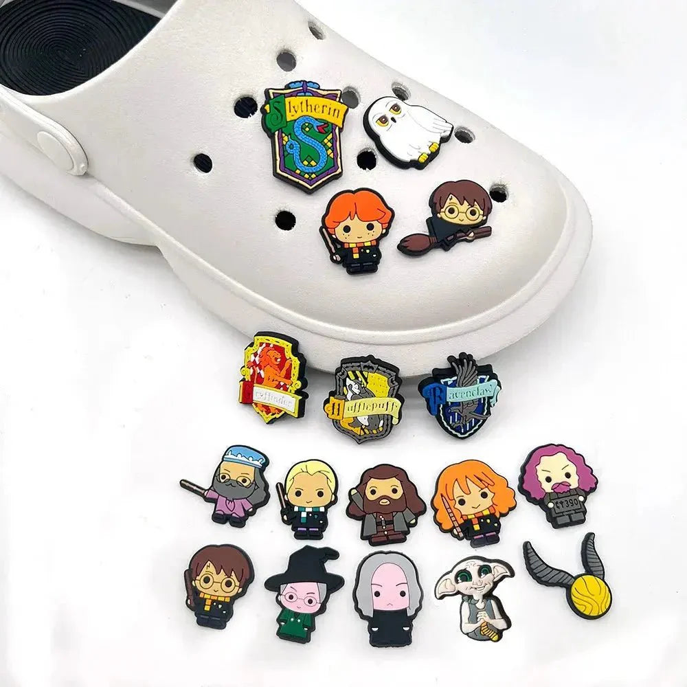 Harry Potter Shoe Charms – Durable PVC Buckles | Kids Croc Sandal Accessories