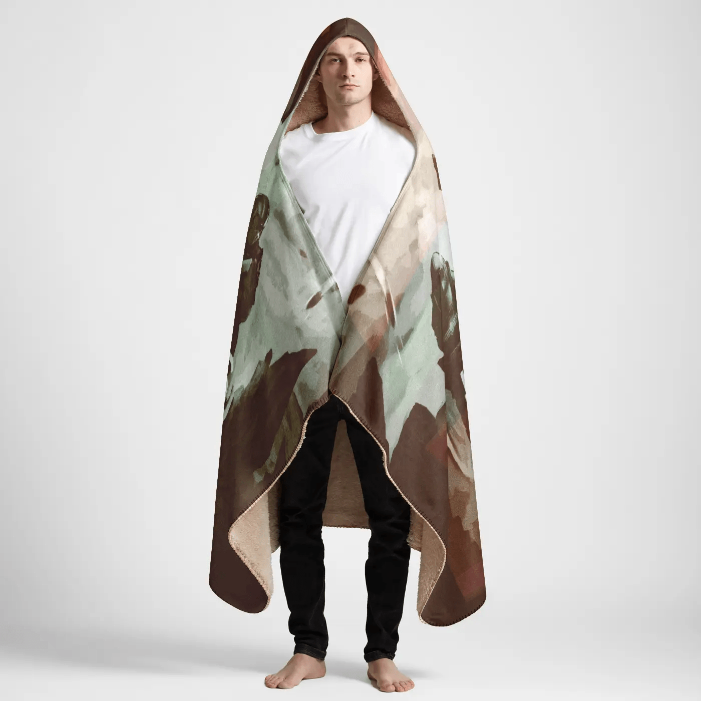 Hooded Sherpa Blanket - Helldivers Large 60x80