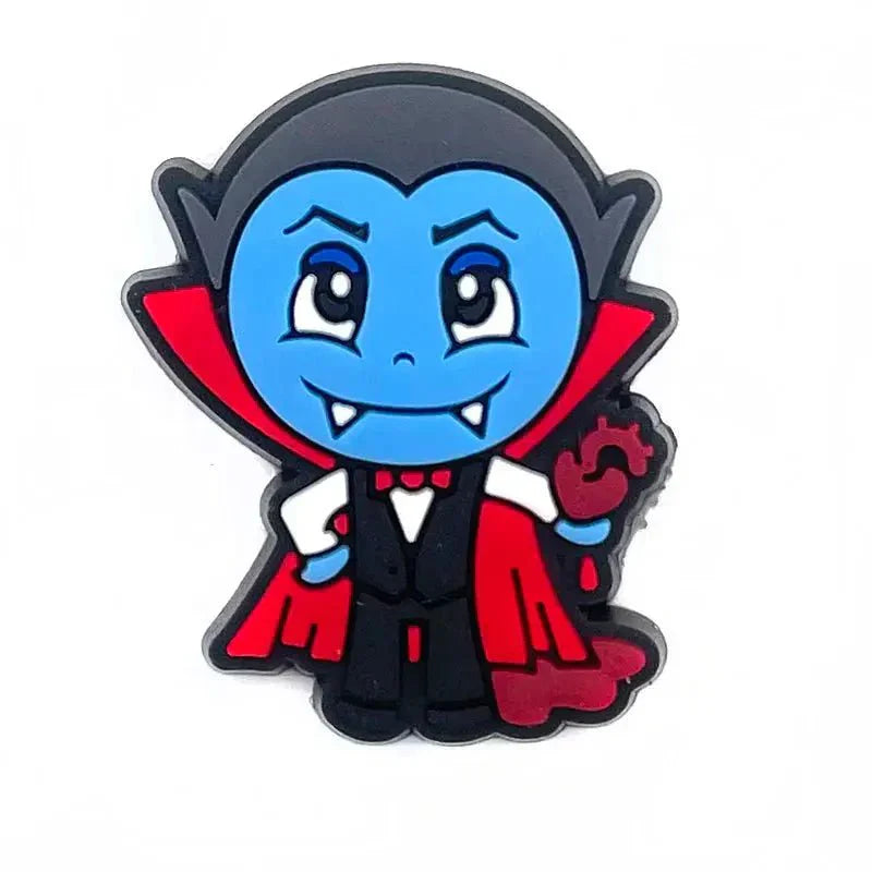 Horror Shoe Charms – Durable Vampire Shoe Buckle Decorations | Rubber Set