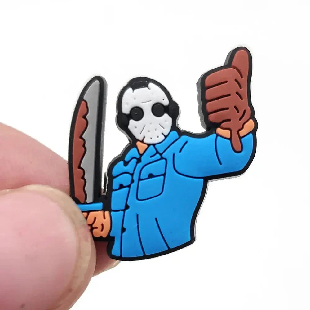 Horror Shoe Charms – Durable Vampire Shoe Buckle Decorations | Rubber Set