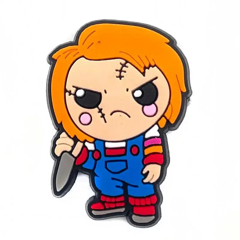 Horror Shoe Charms – Durable Vampire Shoe Buckle Decorations | Rubber Set