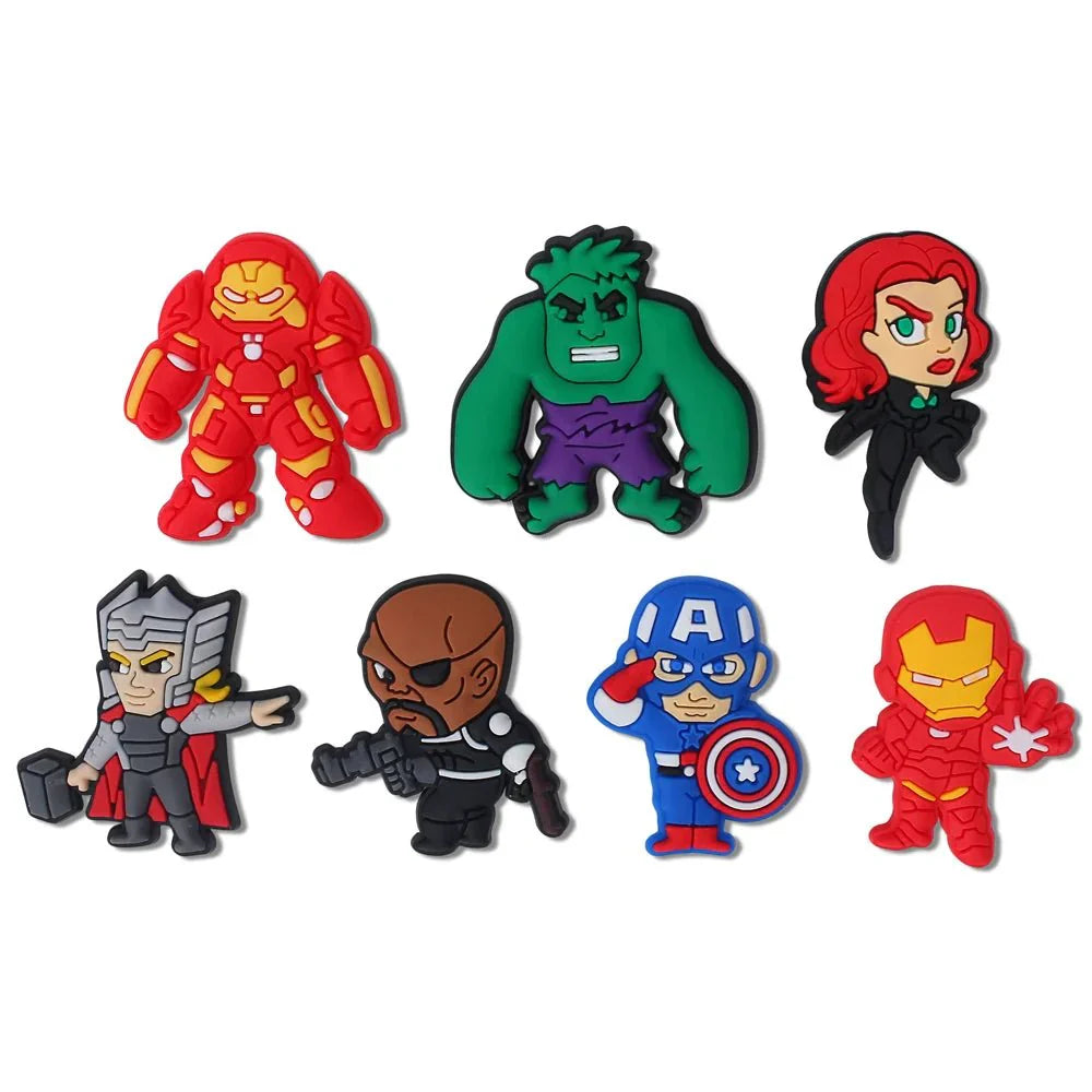 Hot Toys Avengers Iron Man Captain America Shoe Charms Sandal Shoe Decoration Accessories