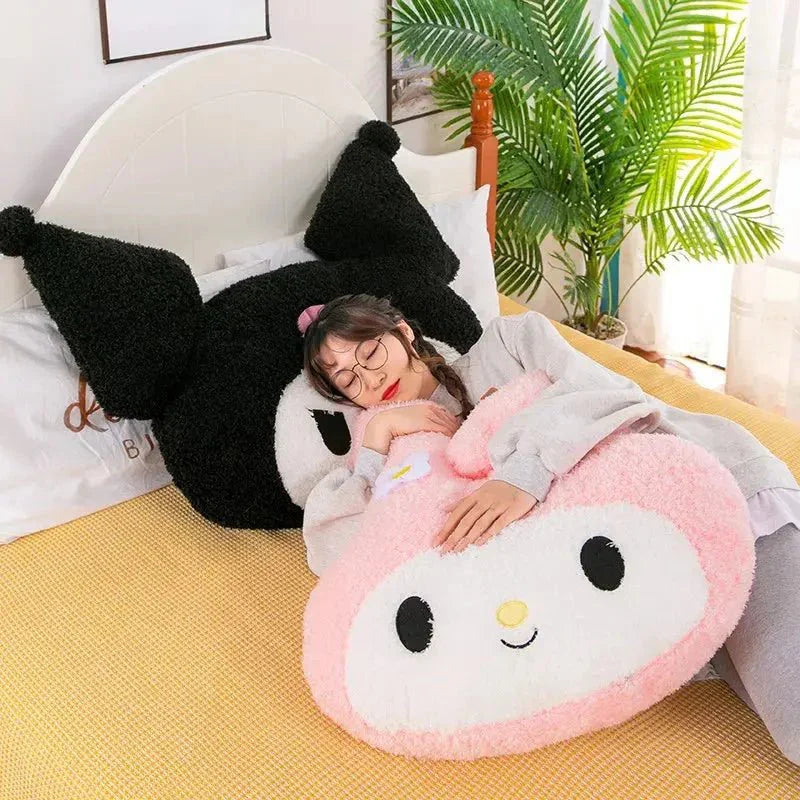 Introducing the Kawaii Sanrio Oversized Kuromi Melody Plush Sofa Pillow Cushion