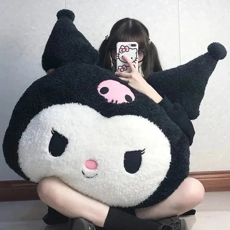 Introducing the Kawaii Sanrio Oversized Kuromi Melody Plush Sofa Pillow Cushion