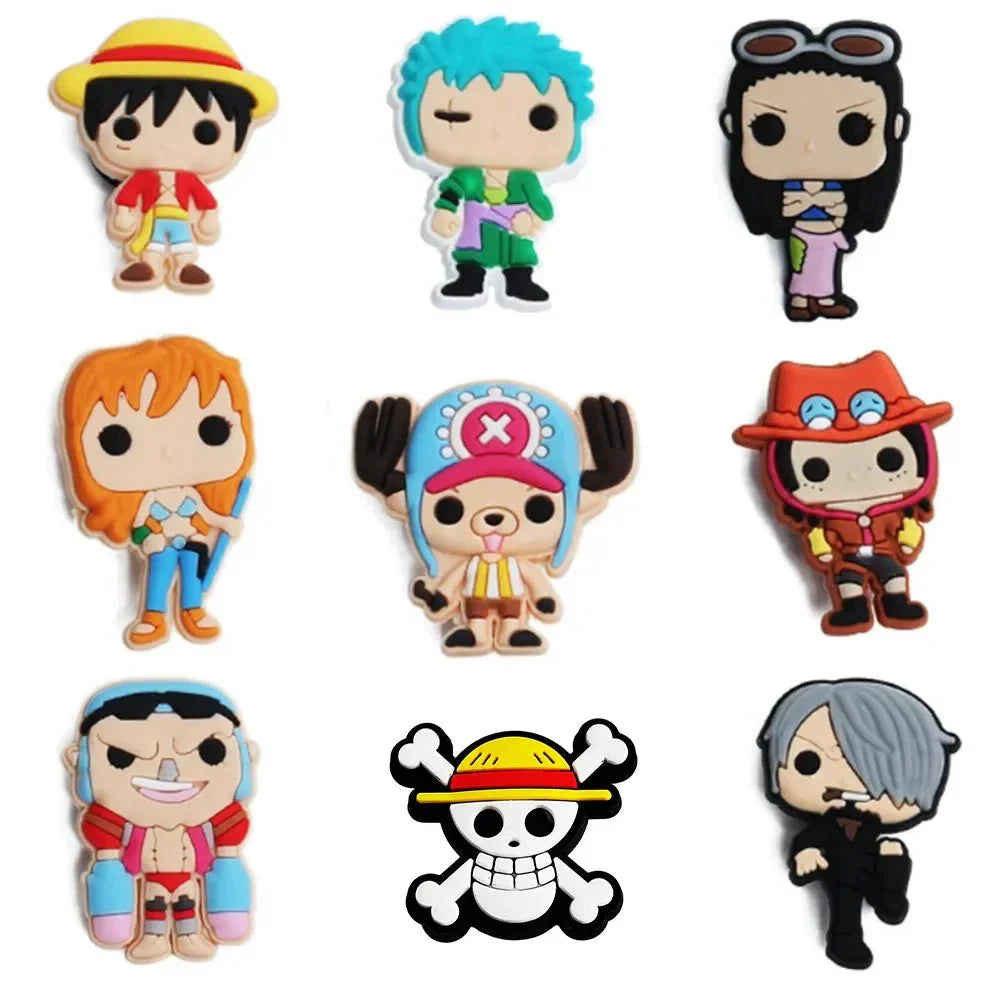 Japanese Anime One Piece Shoe Charms are ideal accessories clogs and sandals