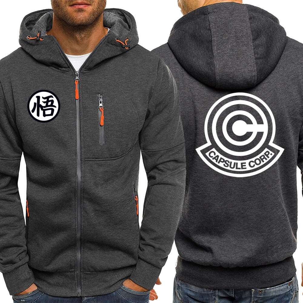 Anime Hoodies - Japanese Anime Hoodie With Zipper Closure & Printed Sweatshirt