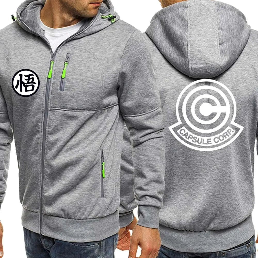 Anime Hoodies - Japanese Anime Hoodie With Zipper Closure & Printed Sweatshirt