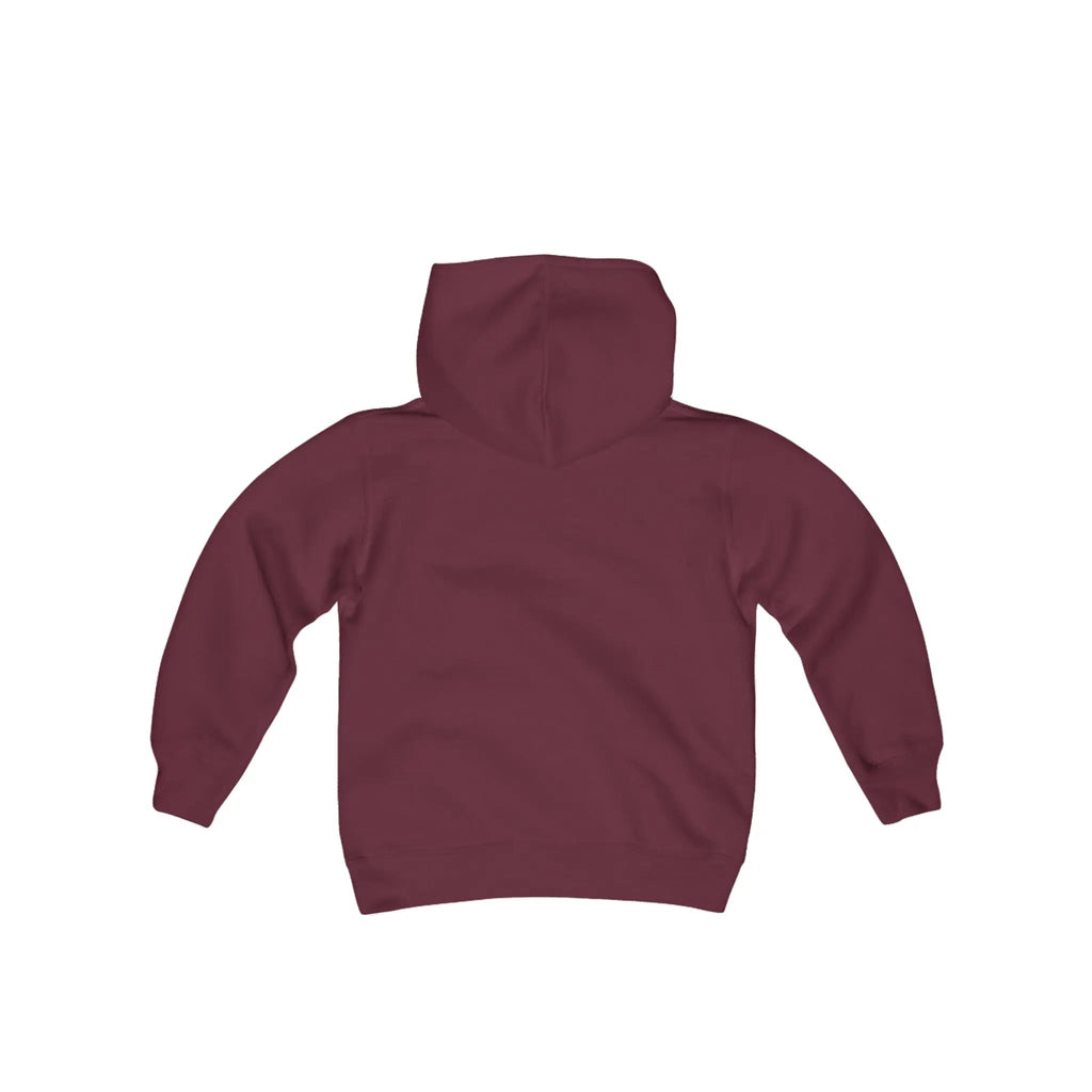 Youth Hooded Sweatshirt - Heavy Blend Hoodie With Kangaroo Pocket & Twill Taped Neck