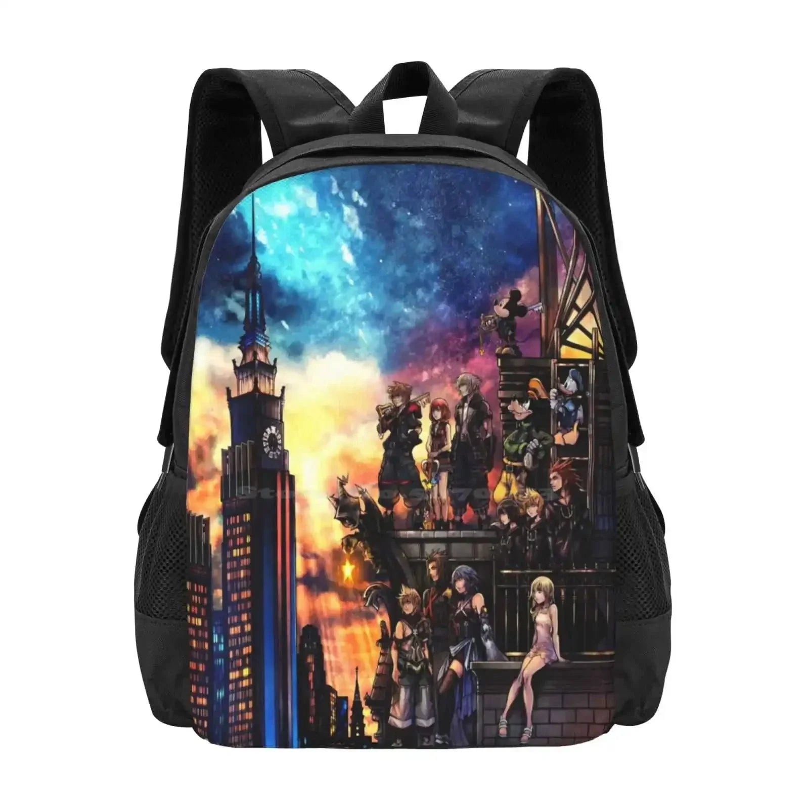 Kingdom Hearts Backpack - Durable School Backpacks For Teens | Anime Style Travel Bag