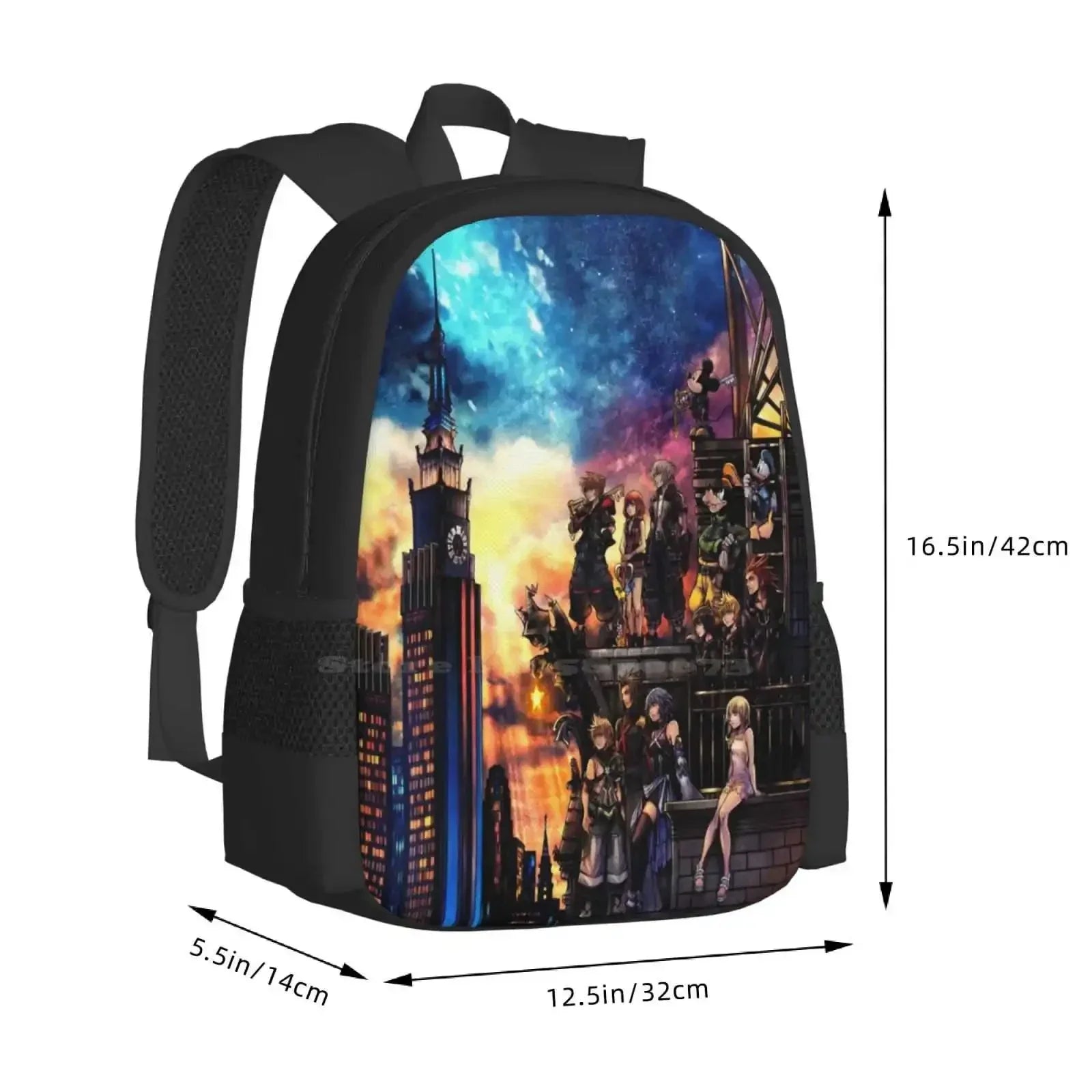 Kingdom Hearts Backpack - Durable School Backpacks For Teens | Anime Style Travel Bag