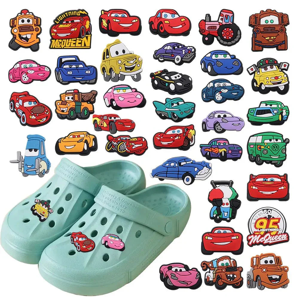 Lightning McQueen Shoe Charms - Boys Sandal Decorations | Disney Cars Accessories