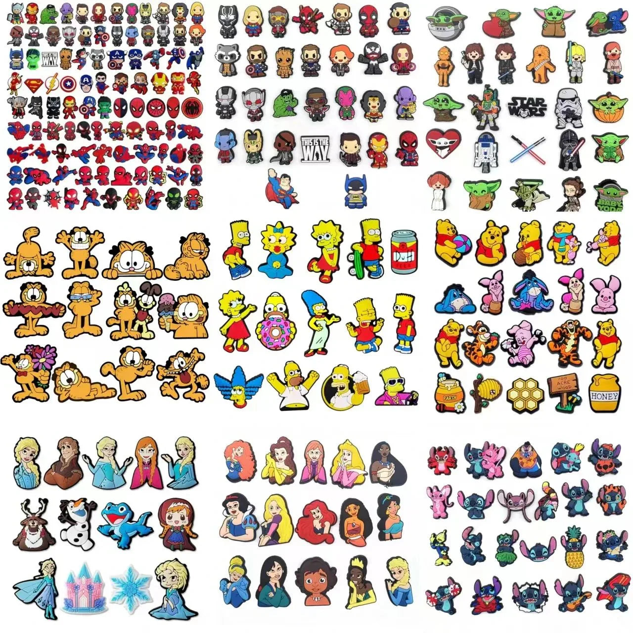 Marvel Shoe Charms – Croc Shoe Charms | Superhero Character Decorations Gift