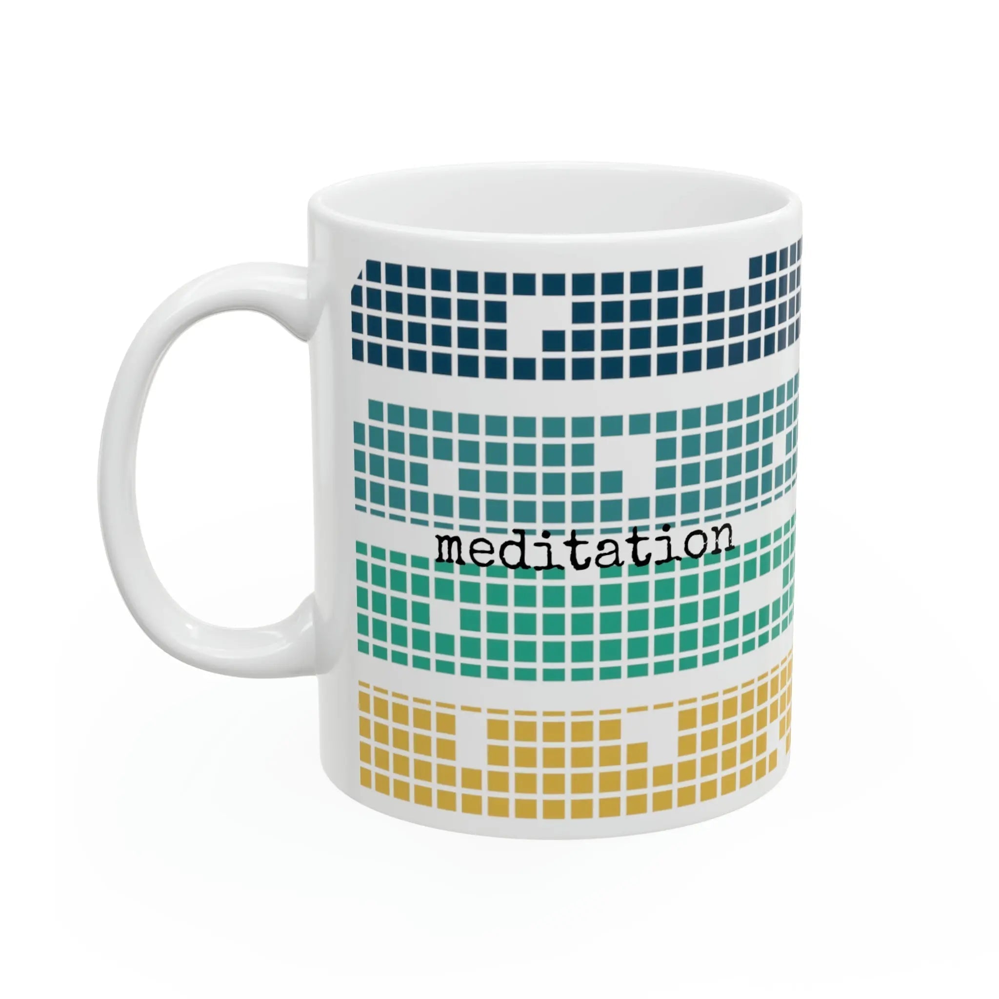 Ceramic Coffee Mug - 11oz White Ceramic Cup With Comfortable Handle & Shiny Finish